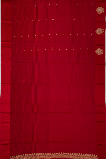 Banarasi Katan Silk Butta Red Saree