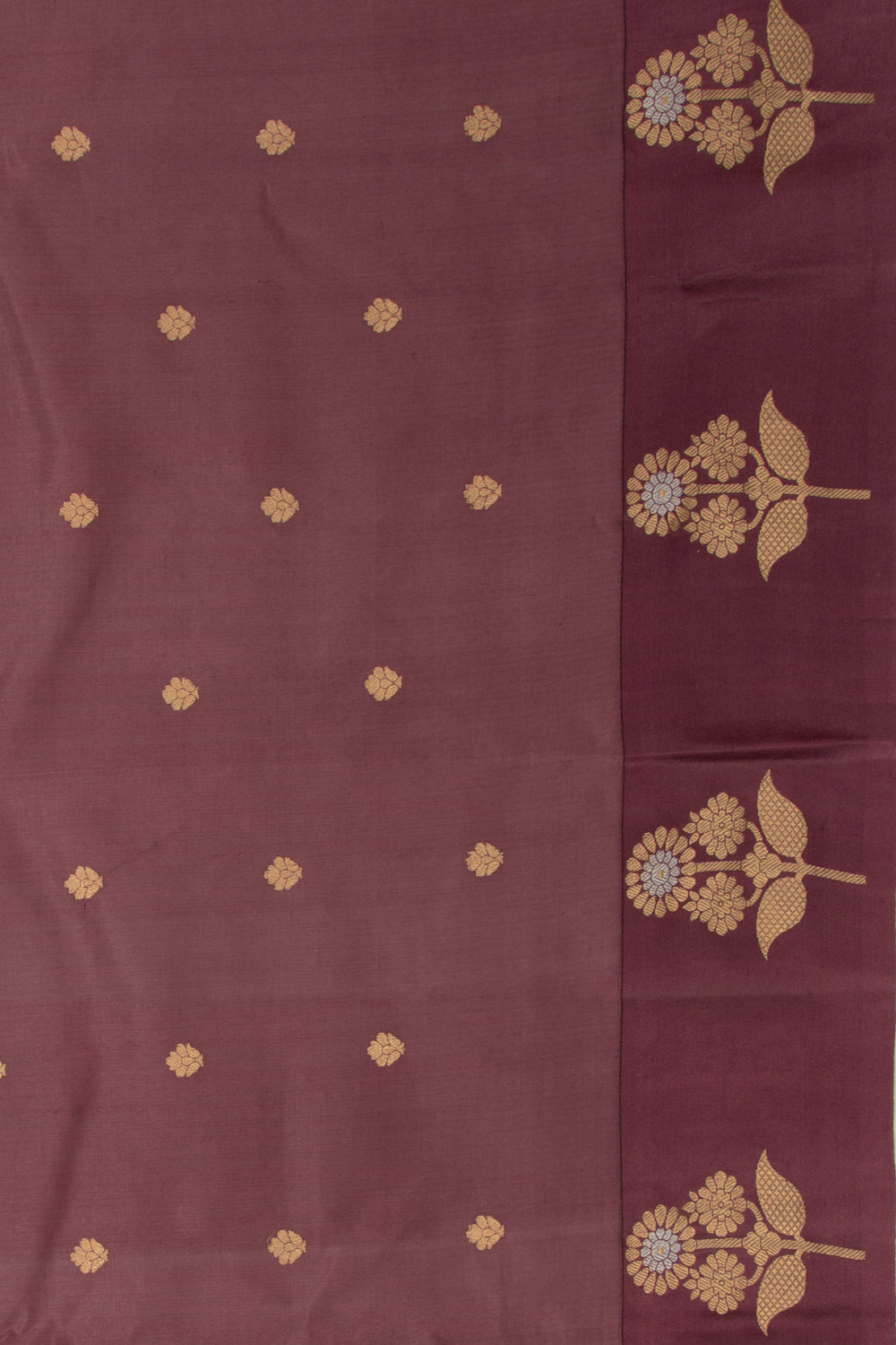 Banarasi Katan Silk Butta Purple Saree