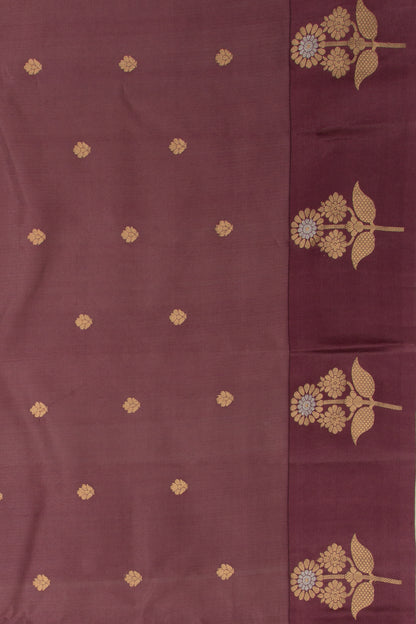 Banarasi Katan Silk Butta Purple Saree