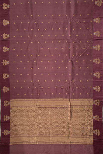 Banarasi Katan Silk Butta Purple Saree