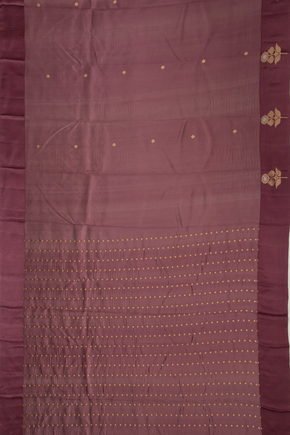 Banarasi Katan Silk Butta Purple Saree