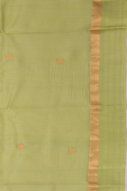 Banarasi Katan Silk Butta Green Saree