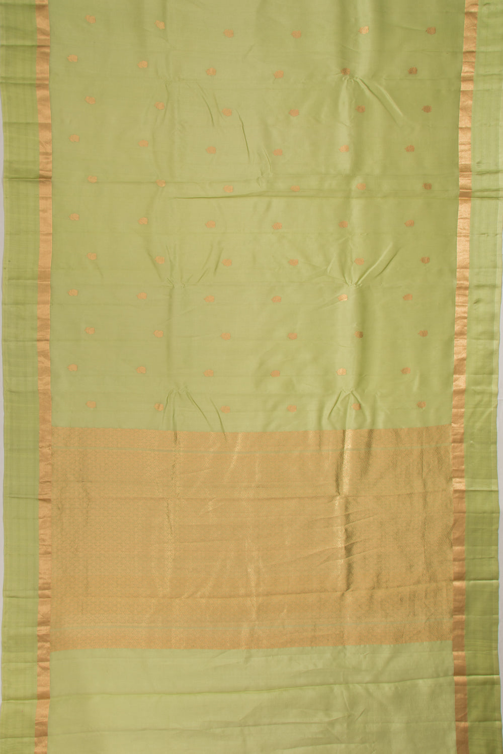 Banarasi Katan Silk Butta Green Saree
