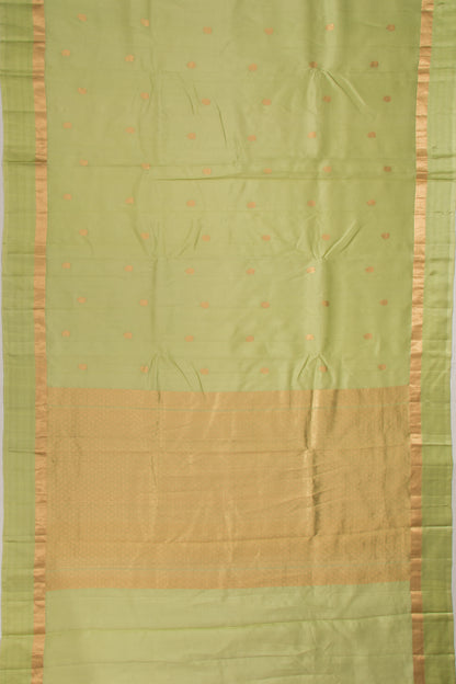 Banarasi Katan Silk Butta Green Saree