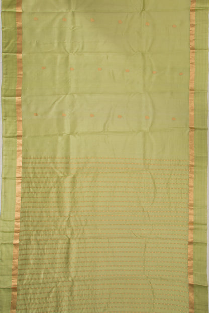 Banarasi Katan Silk Butta Green Saree