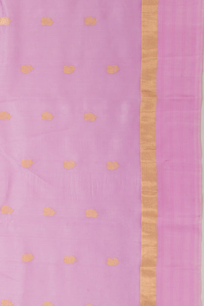 Banarasi Katan Silk Butta Lavender Saree