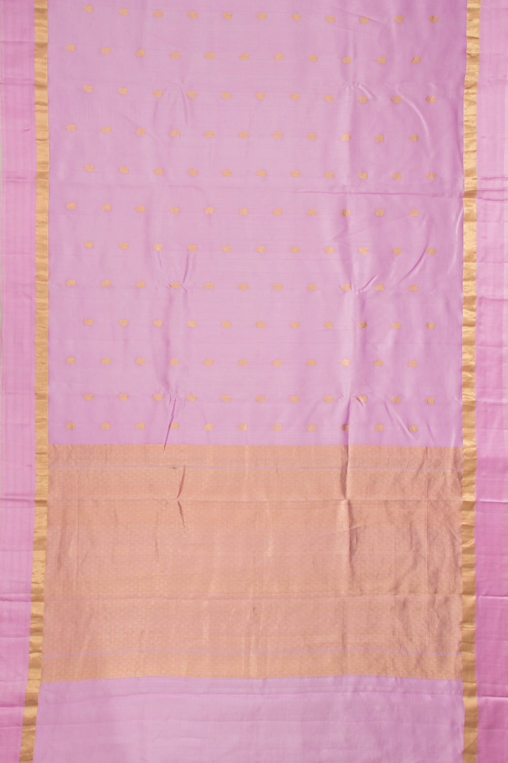 Banarasi Katan Silk Butta Lavender Saree