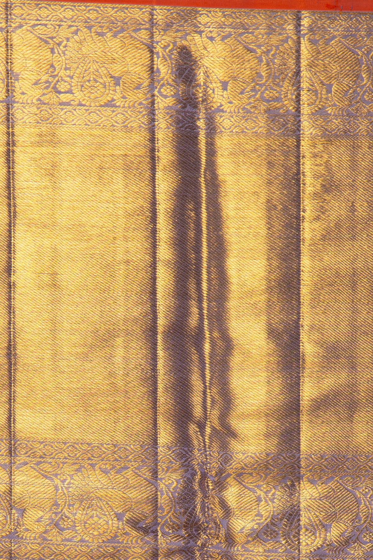 Kanchipuram Silk Tisue Brocade Sky Blue Saree