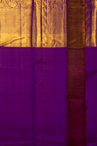 Kanchipuram Silk Jaal Peach Saree