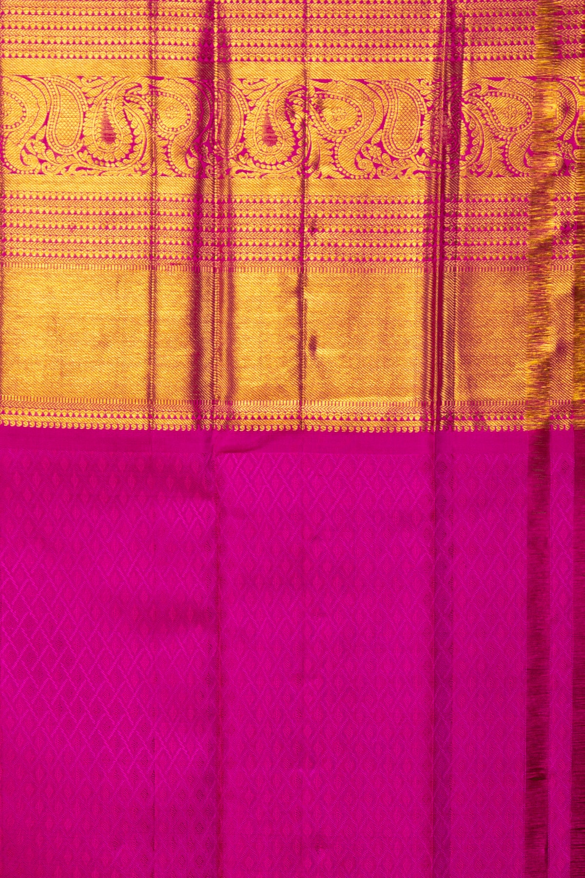 Kanchipuram Silk Brocade Lavender Saree