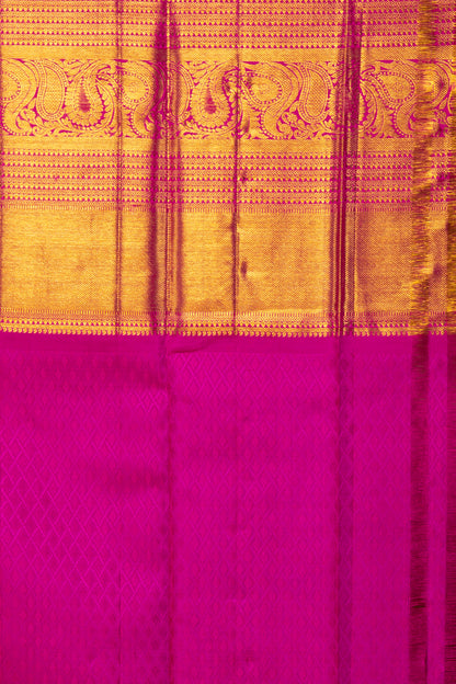 Kanchipuram Silk Brocade Lavender Saree