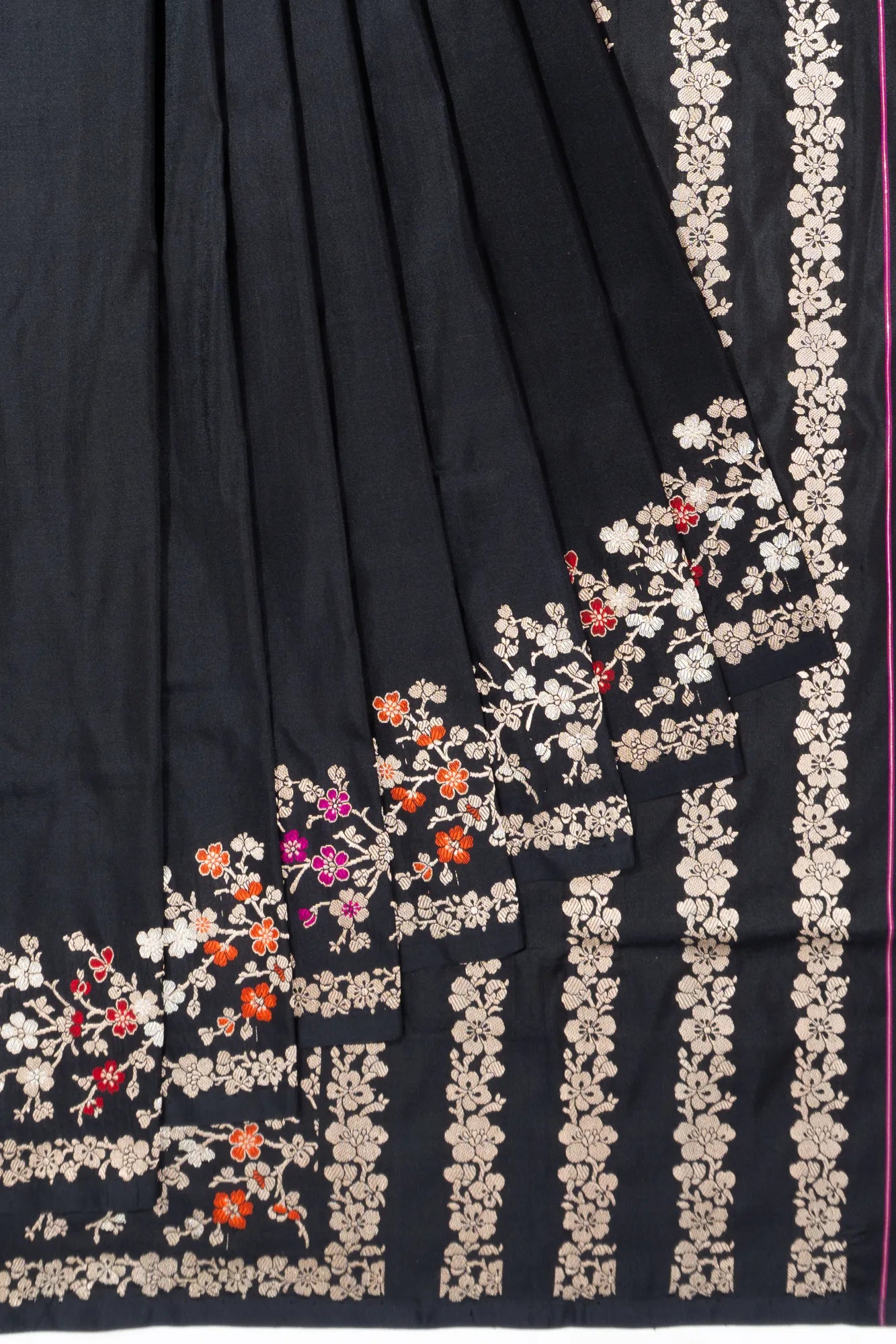 Banarasi Silk Plain Black Saree