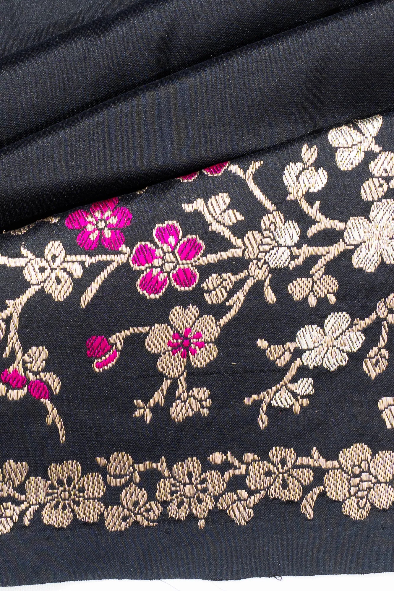 Banarasi Silk Plain Black Saree