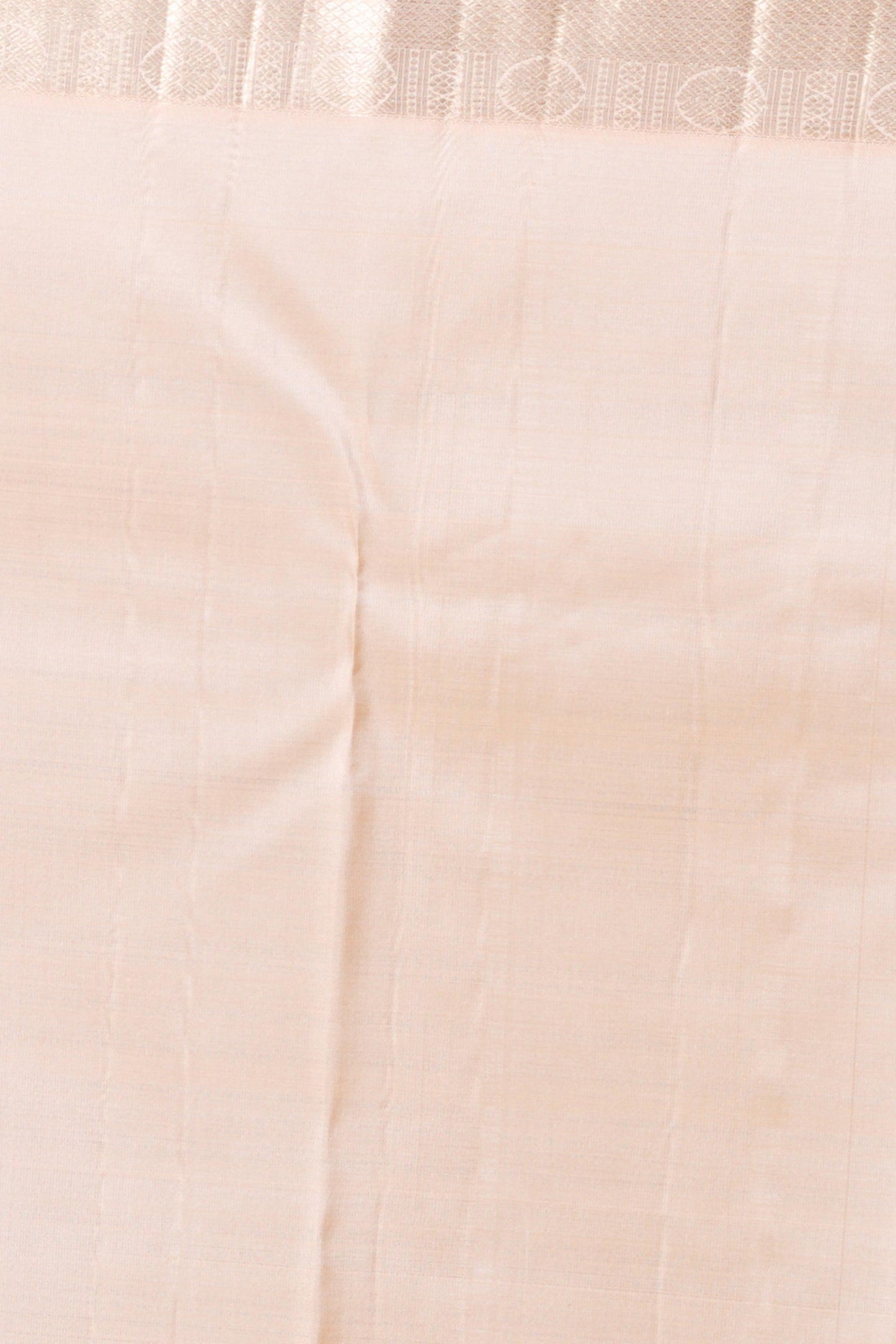 Kanchipuram Silk Brocade Cream Saree
