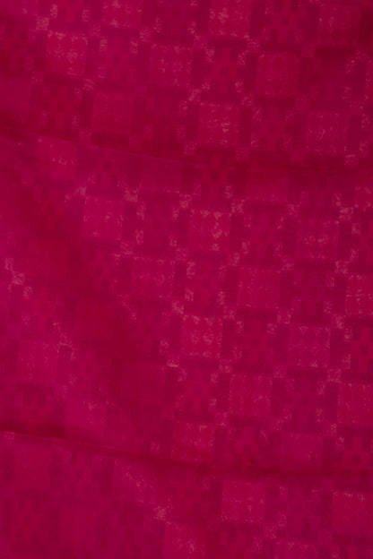 Banarasi Kora Organza Jaal Pink Saree