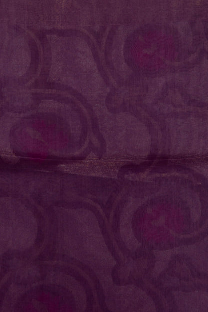 Banarasi Kora Organza Jaal Purple Saree