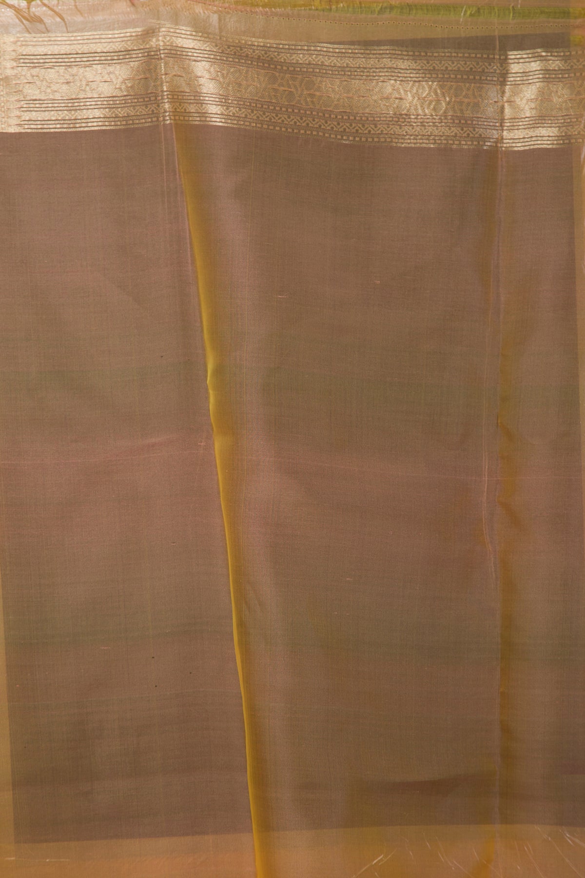 Banarasi Kora Organza Jaal Pastel Orange Saree