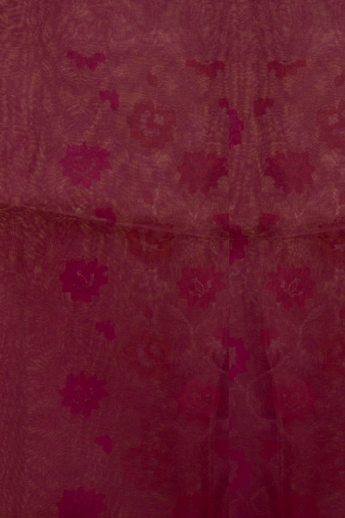 Banarasi Kora Organza Jaal Maroon Saree