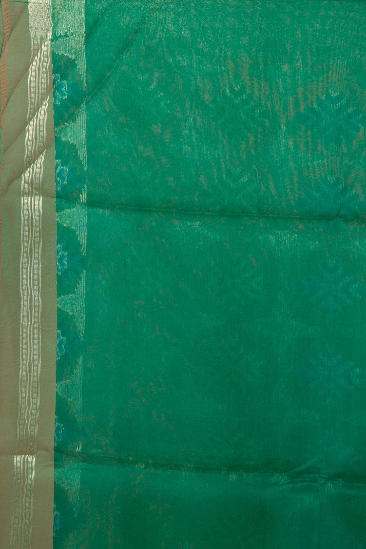 Banarasi Kora Organza Butta Green Saree