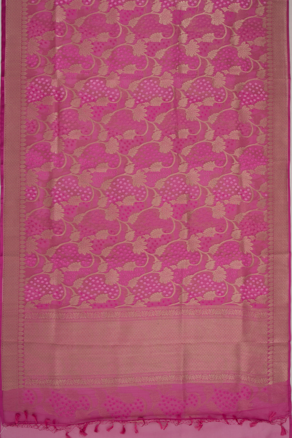 Organza Jaal Pink Saree