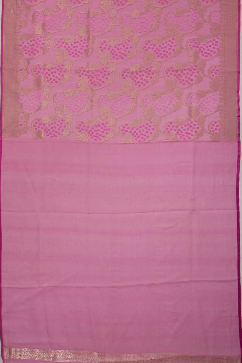 Organza Jaal Pink Saree