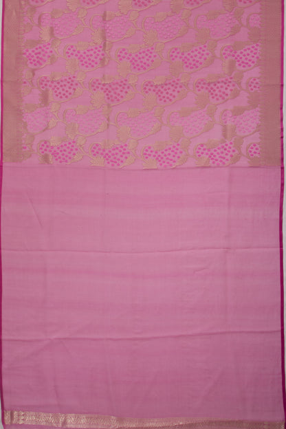 Organza Jaal Pink Saree