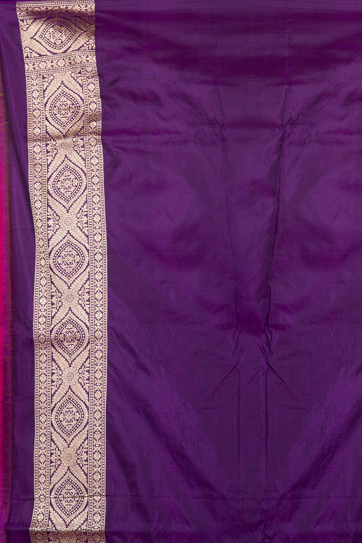 Banarasi Silk Jaal Violet Saree