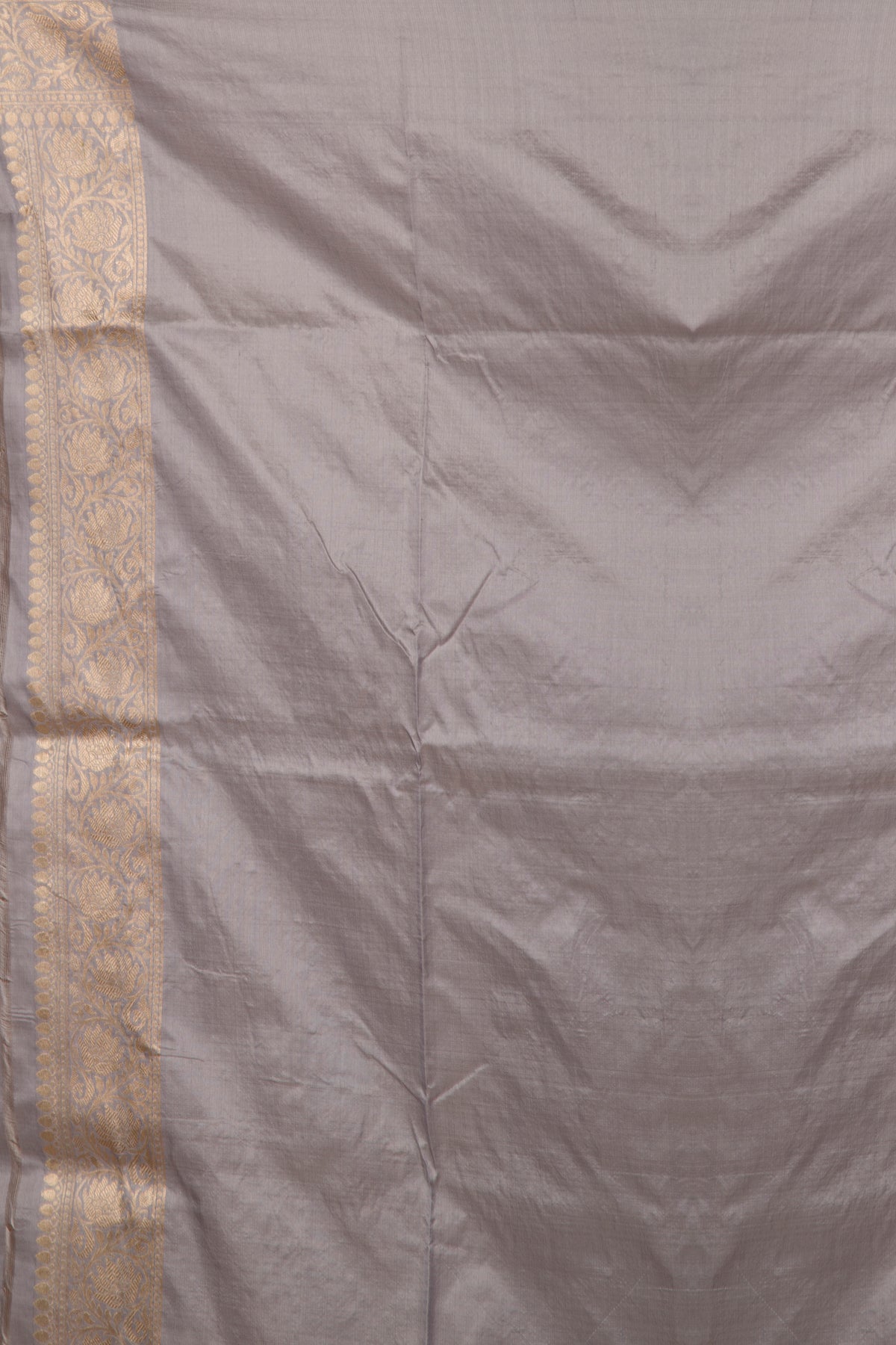 Banarasi Silk Jaal Pastel Grey Saree
