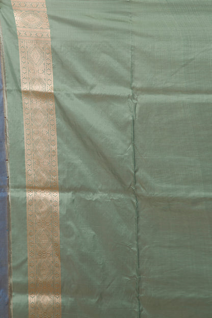 Banarasi Silk Jaal Pastel Green Saree