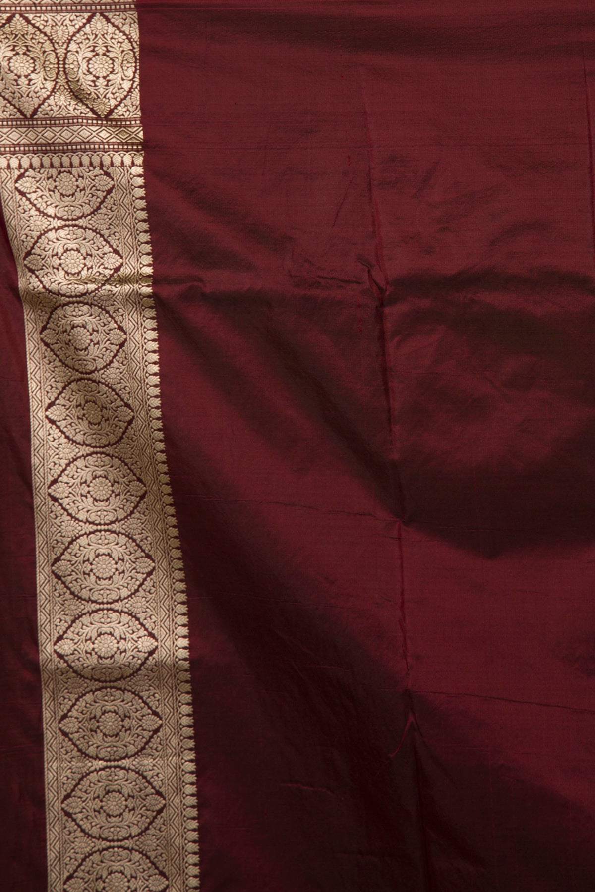 Banarasi Silk Jaal Brown Saree