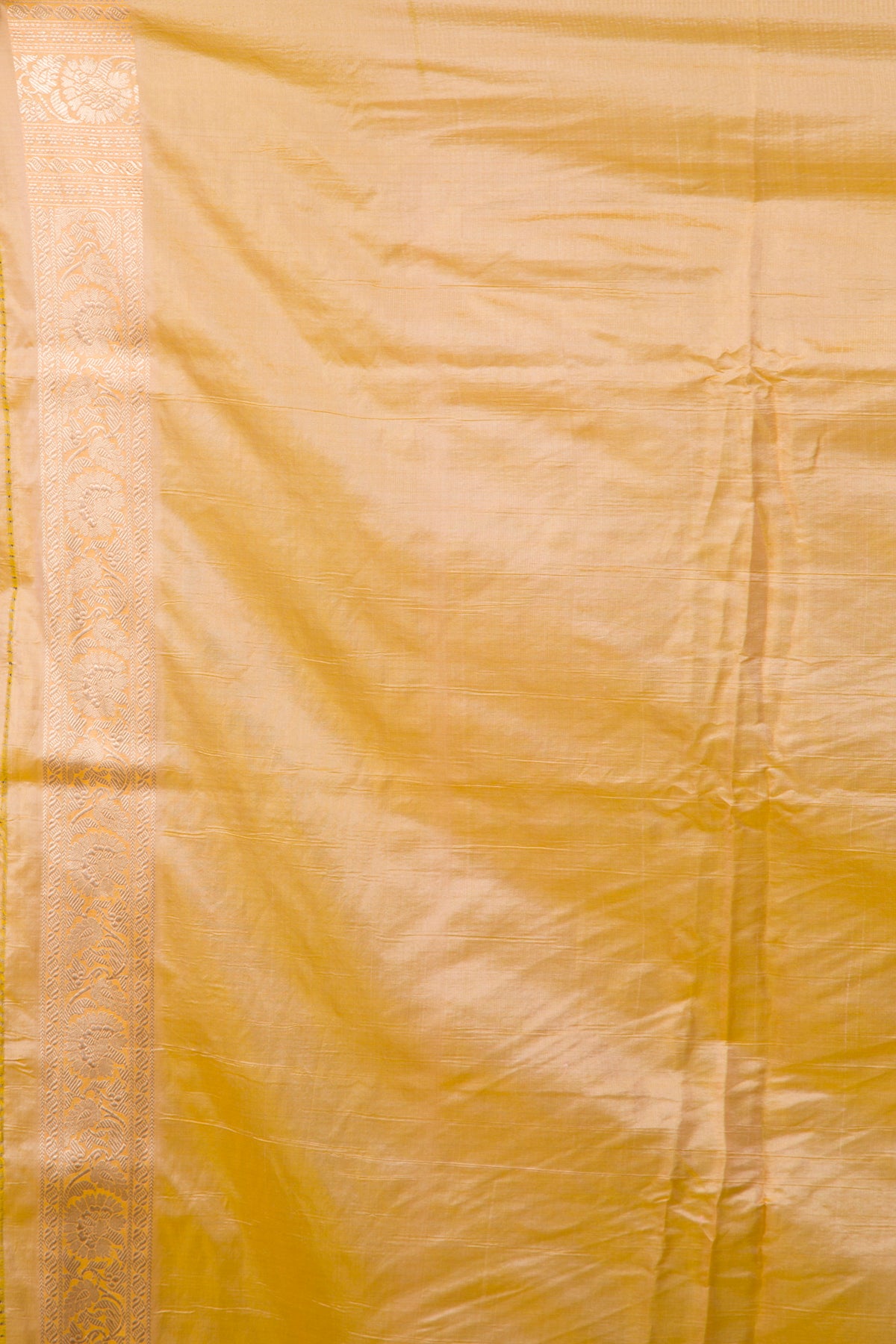 Banarasi Silk Jaal Yellow Saree