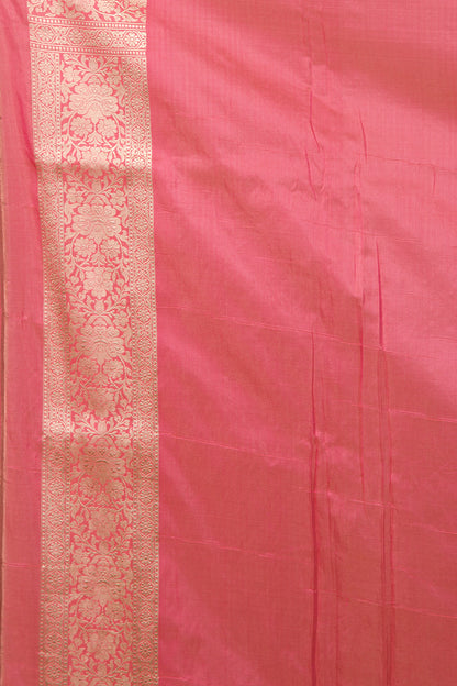 Banarasi Silk Jaal Pink Saree