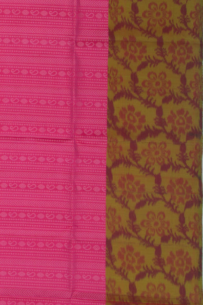 Coimbatore Soft Silk Vertical Lines Pink Saree