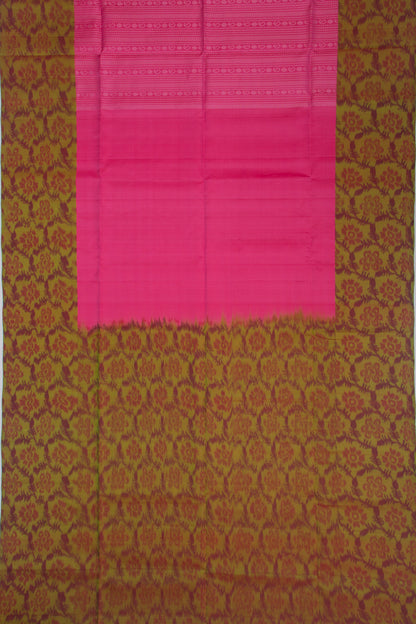 Coimbatore Soft Silk Vertical Lines Pink Saree