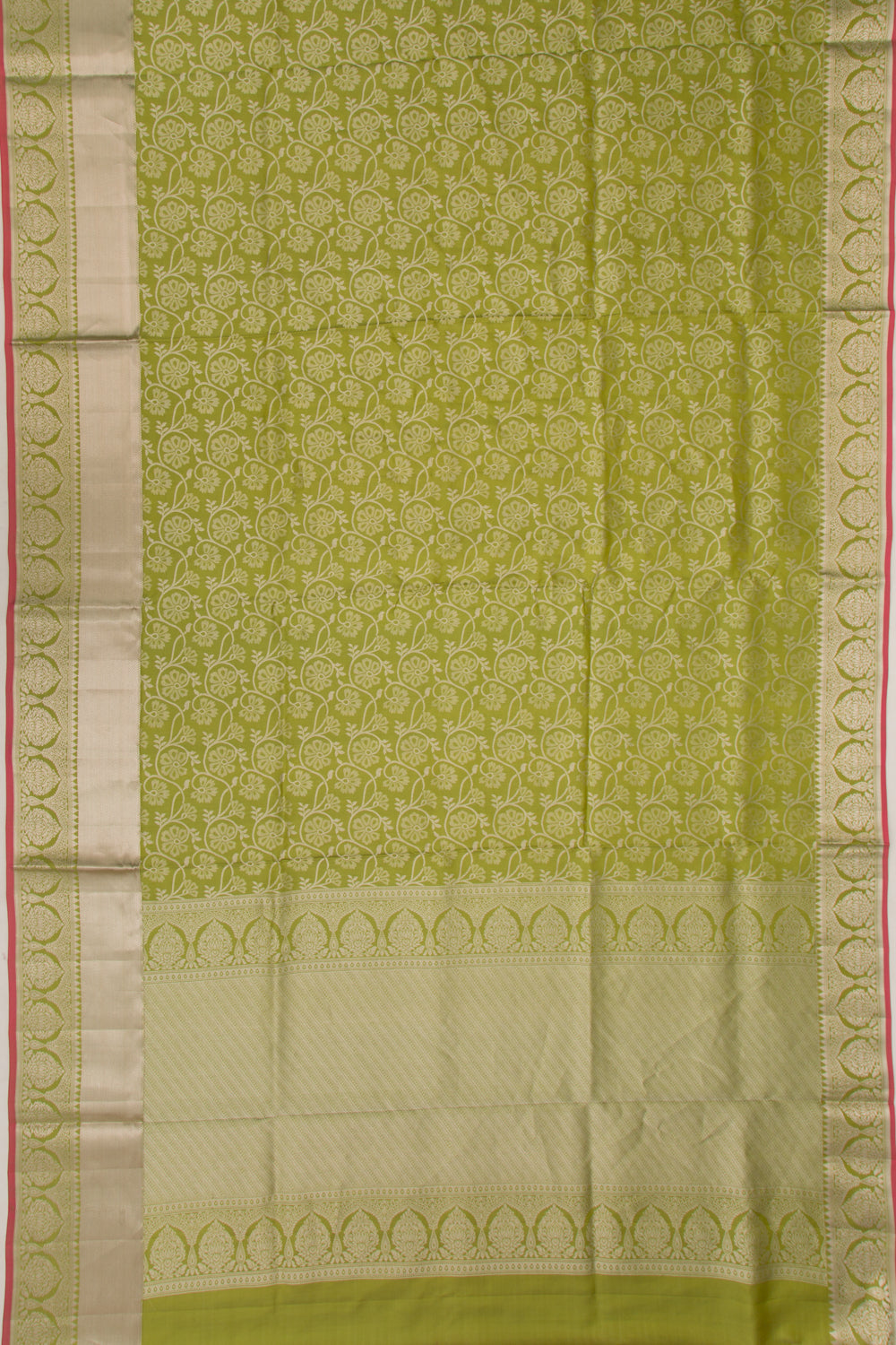 Coimbatore Soft Silk Brocade Mehandi Green Saree