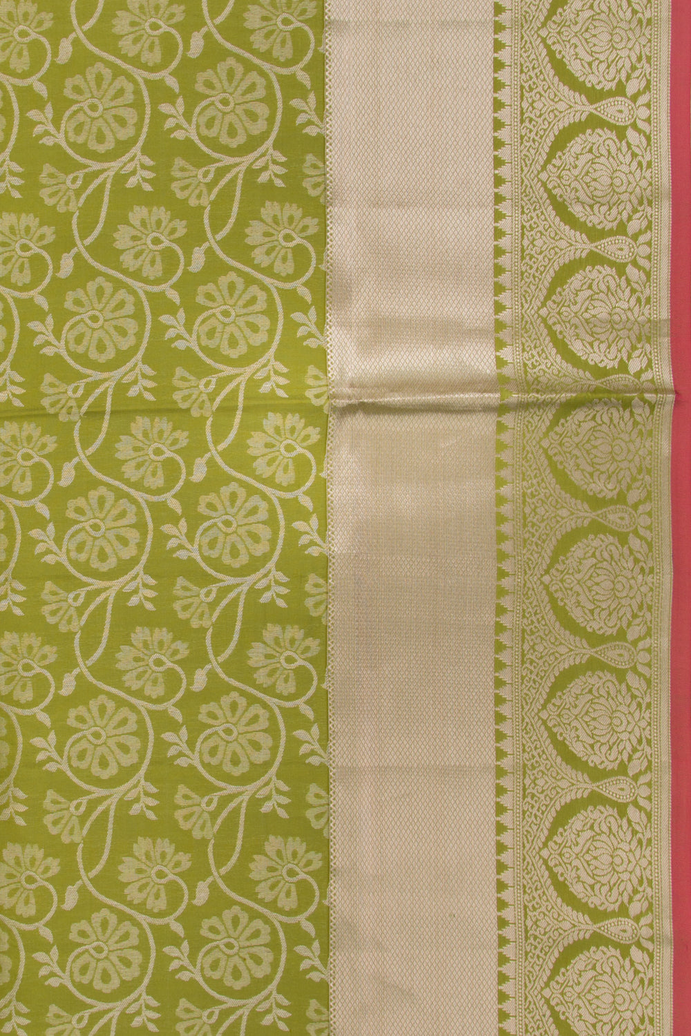 Coimbatore Soft Silk Brocade Mehandi Green Saree