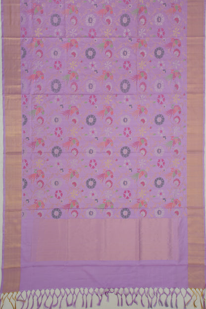 Uppada Silk All Over Jamdani Lavender Saree