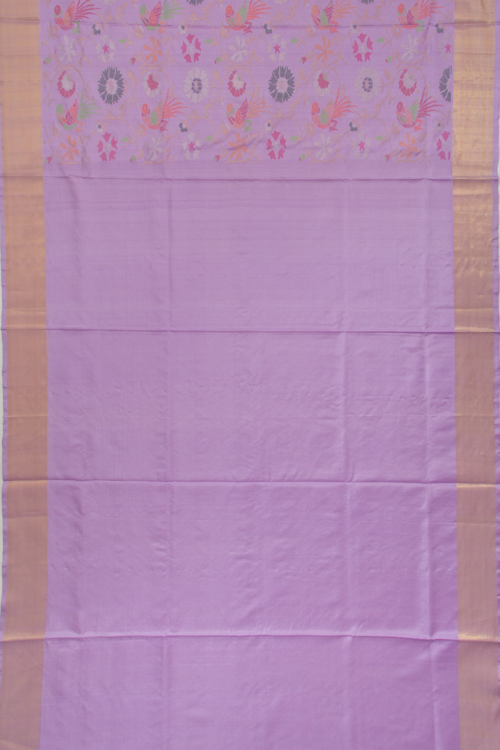 Uppada Silk All Over Jamdani Lavender Saree