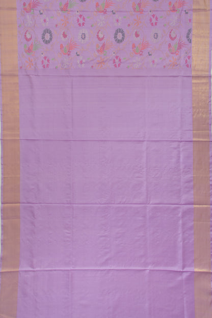 Uppada Silk All Over Jamdani Lavender Saree