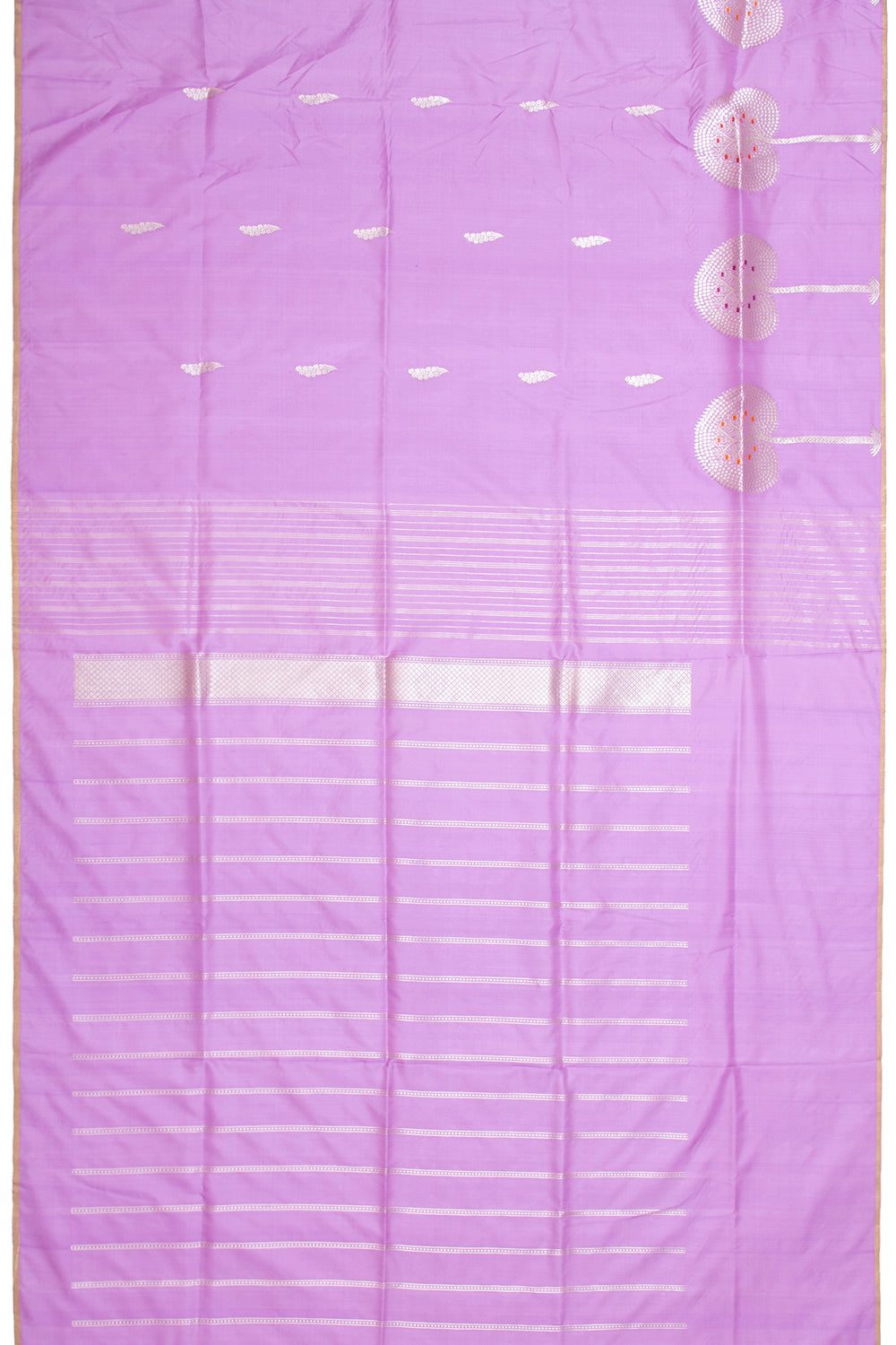 Banarasi Silk Kadwa Butta Lavender Saree
