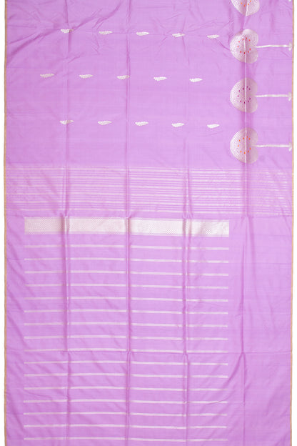 Banarasi Silk Kadwa Butta Lavender Saree