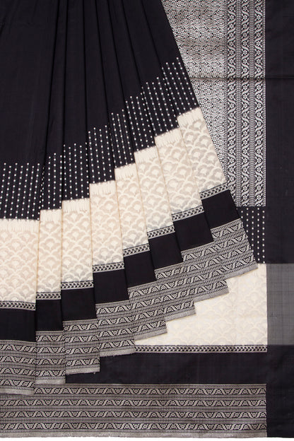 Banarasi Silk Plain Black Saree