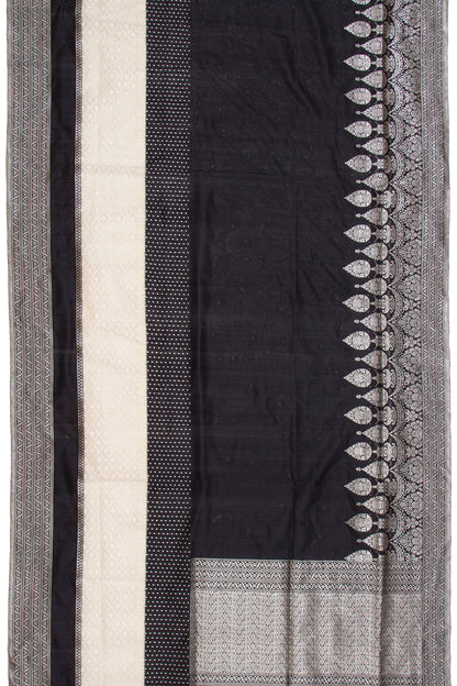 Banarasi Silk Plain Black Saree