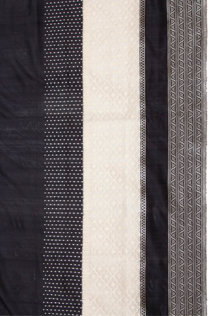 Banarasi Silk Plain Black Saree