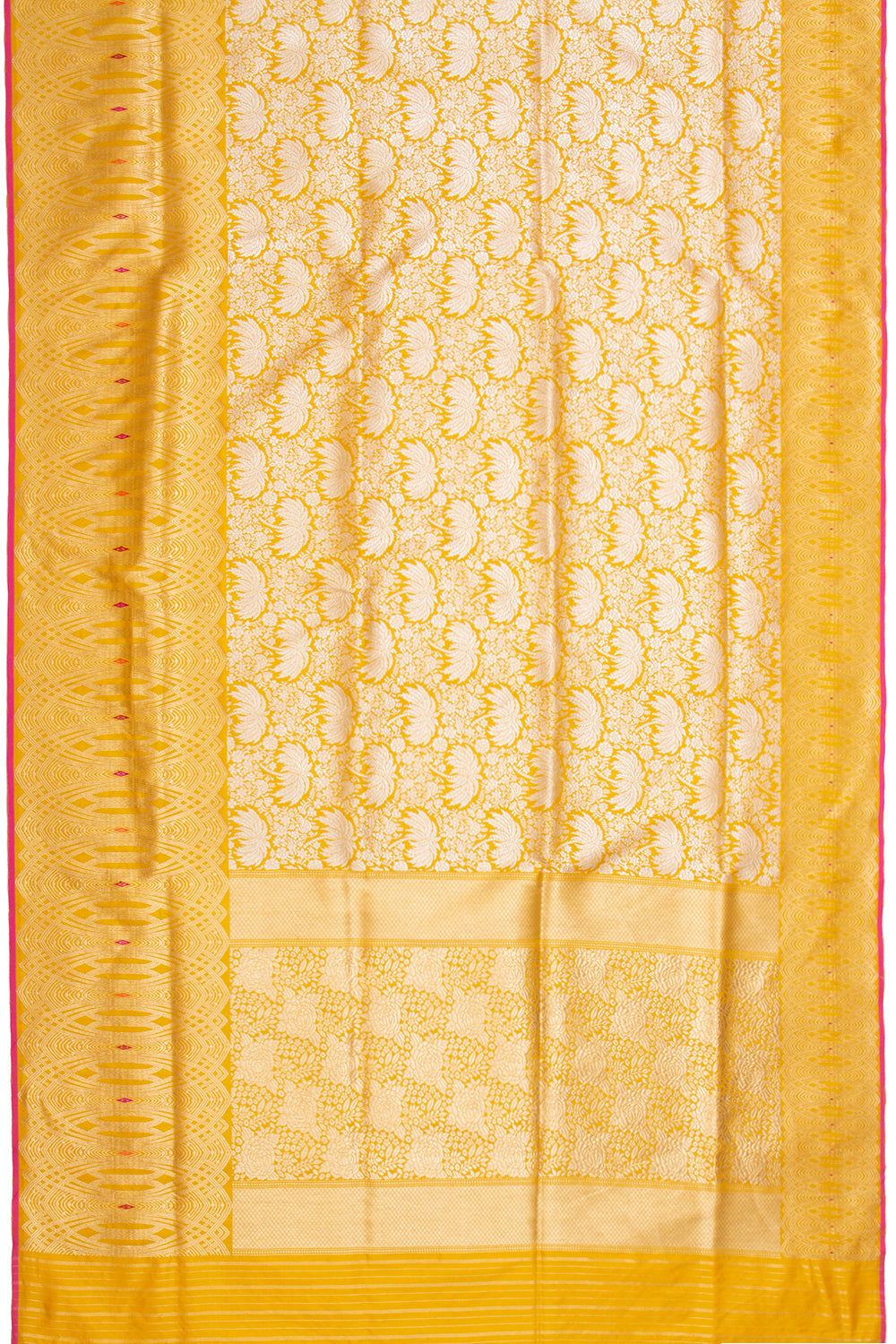 Banarasi Silk Tissue Jaal Gold Saree