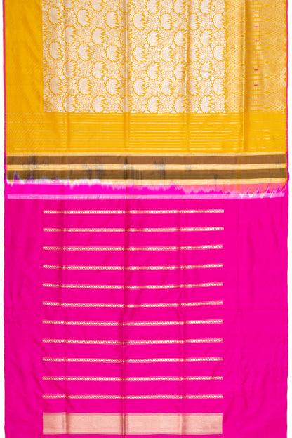 Banarasi Silk Tissue Jaal Gold Saree