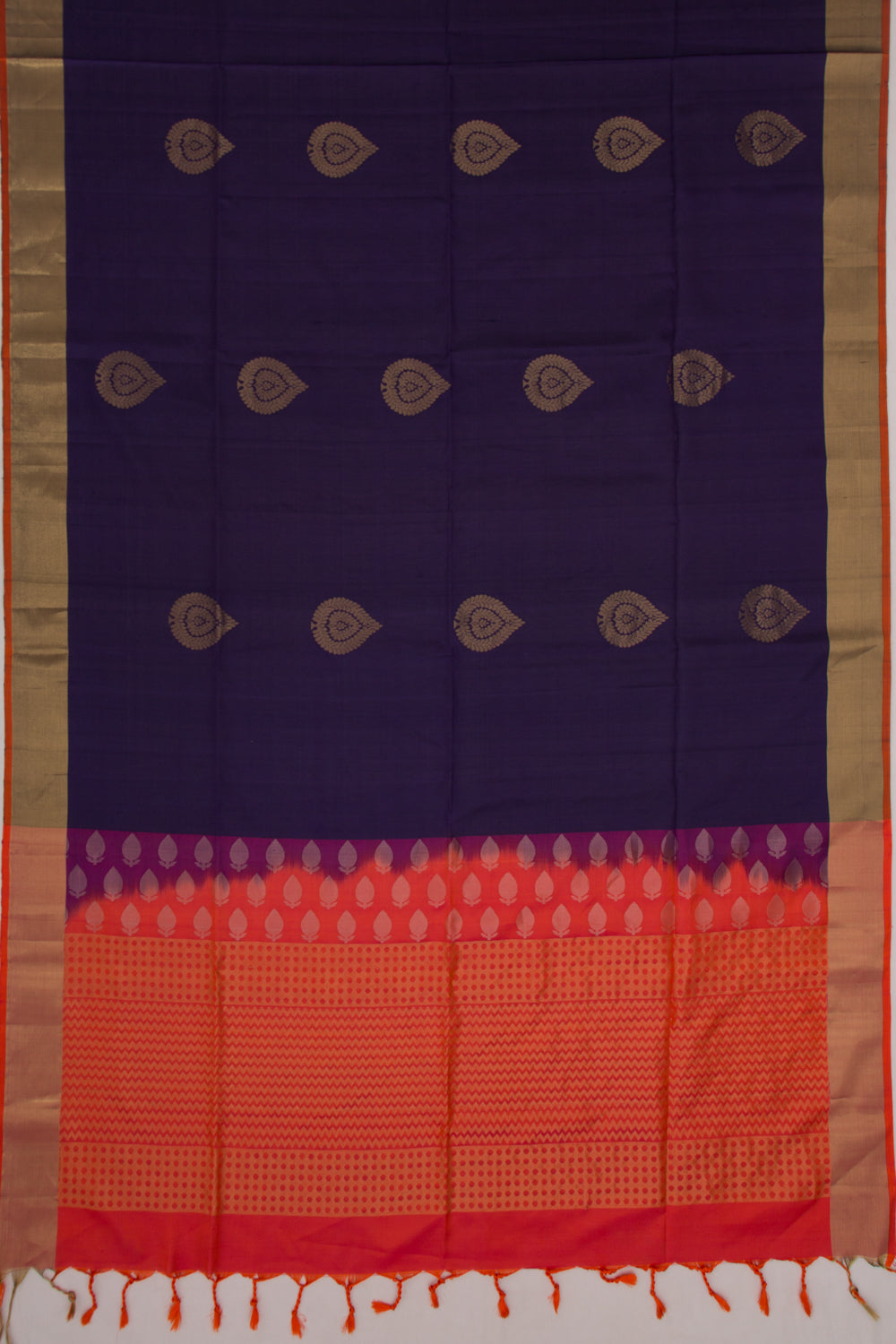 Coimbatore Soft Silk Butta Dark Blue Saree