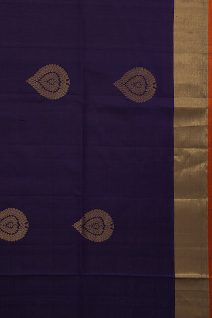 Coimbatore Soft Silk Butta Dark Blue Saree