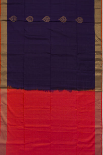 Coimbatore Soft Silk Butta Dark Blue Saree
