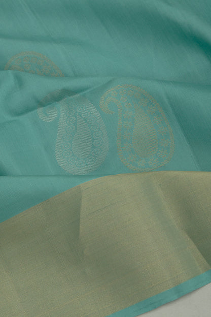 Coimbatore Soft Silk Butta Sky Blue Saree